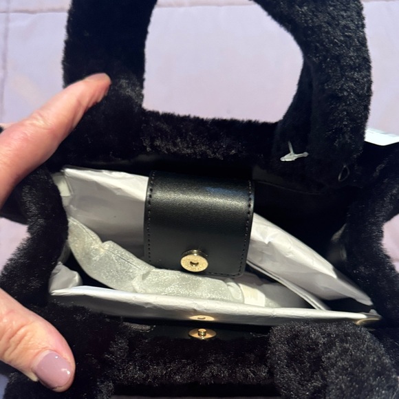 Kate Spade Plush Black Handbag - Picture 3 of 10